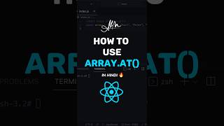 ARRAY.at function in javascript - Hindi JavaScript Tutorial 🔥 #javascript #reactjs #shorts