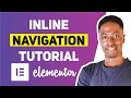 HOW TO CREATE AN INLINE NAVIGATION IN ELEMENTOR