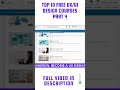 TOP 10 FREE UX/UI DESIGN COURSES | Pt. Four (2023)