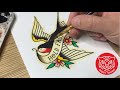 Painting Tattoo Flash - Sparrow Tattoo Drawing