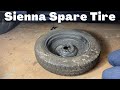 How To Remove 2011 - 2020 Toyota Sienna Spare Tire - Spare Removal Jack Location - Change Flat Tire