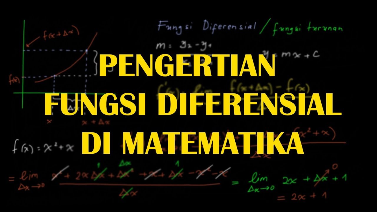 Fungsi Diferensial Atau Fungsi Turunan (Konsep Dasar) - YouTube