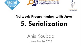 [Java Workshop Series] Java Network Programming : Serialization