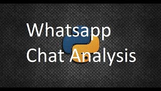Data Science Project with Python Flask | Whatsapp Chat WordCloud