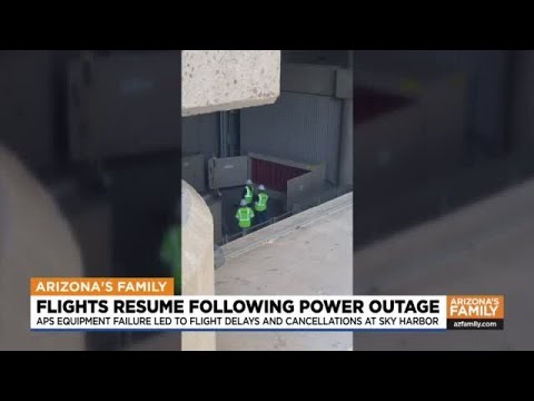 News Update: Flights Resume Following Power Outages At Sky Harbor - YouTube