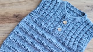 🤩Kolay bebek süveter yapımı baby sweater making