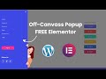 Create an Off-Canvas Pop-Up Menu with FREE Elementor