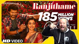 Ranjithame Video Song reaction | Thalapathy Vijay | Rashmika | Dad's Den