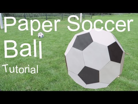 Paper Soccer Ball Tutorial Paper Soccer Ball Tutorial