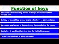 computer keyboard functions of keys types of keys computer science