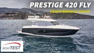 Prestige 420 Fly (2020-) Test Video - By BoatTEST.com