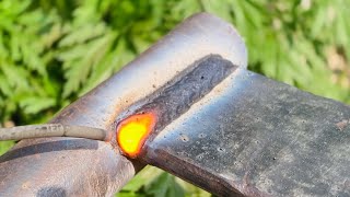 Only a few welders know the 1G plate iron welding technique