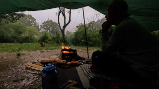 It's raining in the tarp shelter - hilleberg tarp10UL