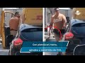 Captan a sujeto amenazando con un arma a repartidor de DHL en Circuito Interior