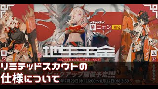 【アークナイツ】7月29日より開催されるリミテッドスカウト「地生五金」の仕様について【Arknights/明日方舟】