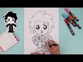 how to draw edward scissorhands