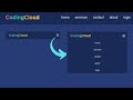 How to Create Responsive Navigation Bar using HTML CSS and JavaScript | For Beginners