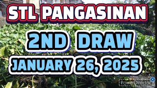 STL PANGASINAN RESULT TODAY 2ND DRAW JANUARY 26, 2025  5PM | SUNDAY