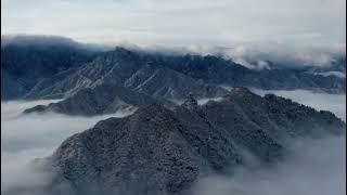 陕西西安：春雪后秦岭终南山南五台如仙境