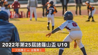 2022年第25屆諸羅山盃｜低年級組｜火焰勇士 vs. 金龍勇士 【預賽】