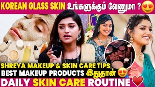 Actress Shreya Anchan’s Makeup \u0026 Skin Care Routine Secrets | Beauty Tips | IBC Mangai