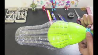 Interesting creative ideas between plastic bottles and balloons for you