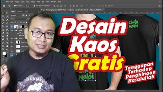 Desain Kaos Gratis Sebagai Tanggapan Terhadap Penghinaan Kepada Nabi Muhammad