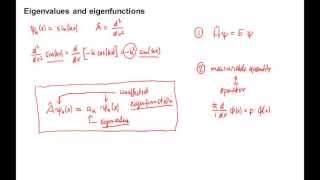 455: Eigenvalues and eigenfunctions