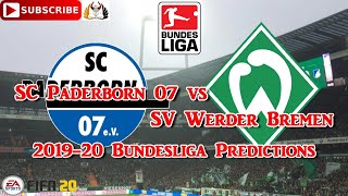 SC Paderborn 07 vs SV Werder Bremen | 2019-20 German Bundesliga | Predictions FIFA 20