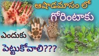 ఆషాడమాసం లో గోరింటాకు ఎందుకు పెట్టుకోవాలి | henna leaf story telugu | ashadamasam special | mehandhi