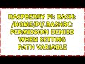 Raspberry Pi: bash: /home/pi/.bashrc: permission denied when setting PATH variable
