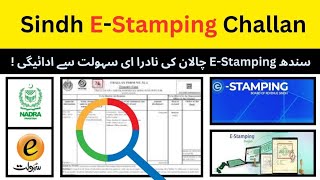 How to Pay Sindh E-Stamping Challan through NADRA eSahulat ? | Sindh e-Stamp Paper