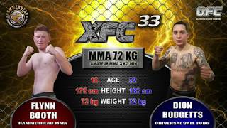 Flynn Booth vs Dion Hodgetts | 72kgs | XFC 33