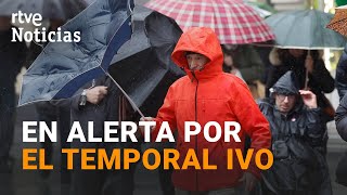 BORRASCA IVO: El NORTE de ESPAÑA en ALERTA por LLUVIA, VIENTO, OLEAJE y NIEVE | RTVE Noticias