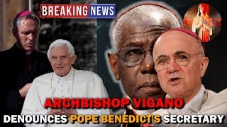 BREAKING NEWS: Archbishop Vigano DENOUNCES Pope Benedict XVI's Secretary!