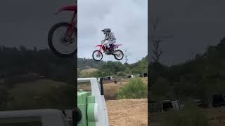 Longest motorcycle jump with a passenger 🏍 37.10 metres by Jake Bennett and Mel Eckert 🇦🇺