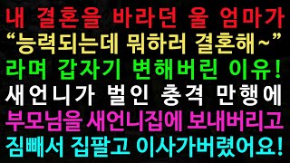 실화사연-새언니는 나 때문에 이혼당했대고 나는 새언니 때문에 천륜을 끊었는데 도대체 누가 잘못한지 좀 봐주세요. /노후/사연/오디오북/인생이야기