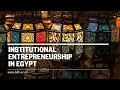 Institutional Entrepreneurship in Egypt