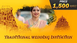 Traditional Wedding Invitation Video NN10 || e-card || Whatsapp Invite Video || Telugu and English