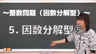 整数問題(因数分解型)５：因数分解型⑤《東工大2006年後期》