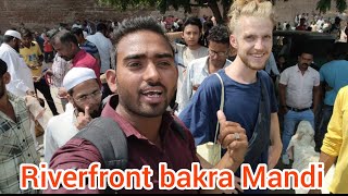 Ahmedabad riverfront bakra Mandi | Sunday market | vlogger mukim