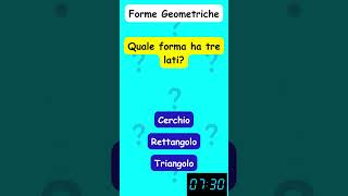 🔺 Tre Lati Misteriosi! Riconosci la Forma Triangolare! 🔻 #Triangolo #ImparaGiocando #QuizGeometrico