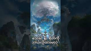 သေခါနီး စိတ် ကိုဘယ်လိုထားမလဲ အကြောင်းတရားတော်