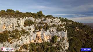 HD  drone, les gorges de Châteaudouble, Var