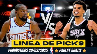 PRONOSTICOS DE NBA 20/02/2025 🔥PARLAY GRATIS🔥