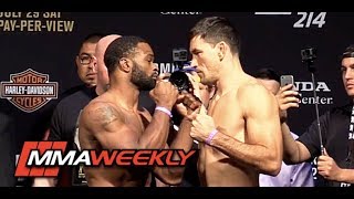 Tyron Woodley vs. Demian Maia: UFC 214 Weigh-in and Staredown