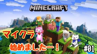 マインクラフト　＃01　マイクラ始めました！ [クランチビスケット][実況プレイ][参加型][プレゼント企画]