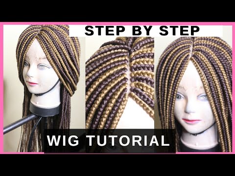 Simple Box Braided Wig Tutorial Youtube