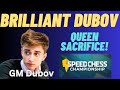 Dubov Queen Sacrifice! Ibang klase maglaro!  Speed Chess 2024