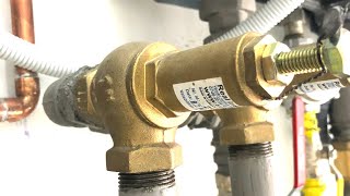 How to properly mount the safety valve, pressure valve at an installation, boiler, boiler